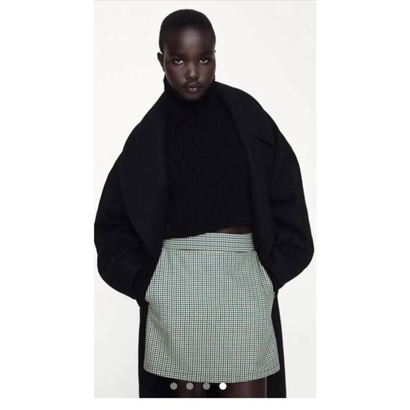 Zara Dresses & Skirts - Women's Zara Green & Black Plaid Skort Size small